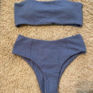 SHEIN high waisted strapless bikini